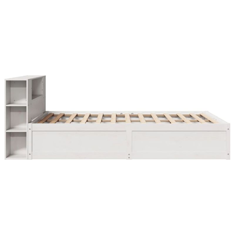 Casa si Gradina - Mobilier - Paturi si accesorii - Paturi - Cadru de pat fara saltea, alb, 140x190 cm, lemn masiv de pin - Infinity.ro