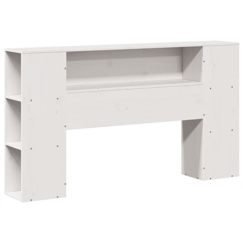 Casa si Gradina - Mobilier - Paturi si accesorii - Paturi - Cadru de pat fara saltea, alb, 140x190 cm, lemn masiv de pin - Infinity.ro