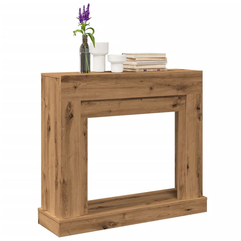 Casa si Gradina - Termice - Sobe, Seminee si accesorii - Accesorii seminee si sobe - Masca semineu, stejar artizanal, 100x30x87,5 cm, lemn prelucrat - Infinity.ro