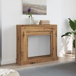 Casa si Gradina - Termice - Sobe, Seminee si accesorii - Accesorii seminee si sobe - Masca semineu, stejar artizanal, 100x30x87,5 cm, lemn prelucrat - Infinity.ro
