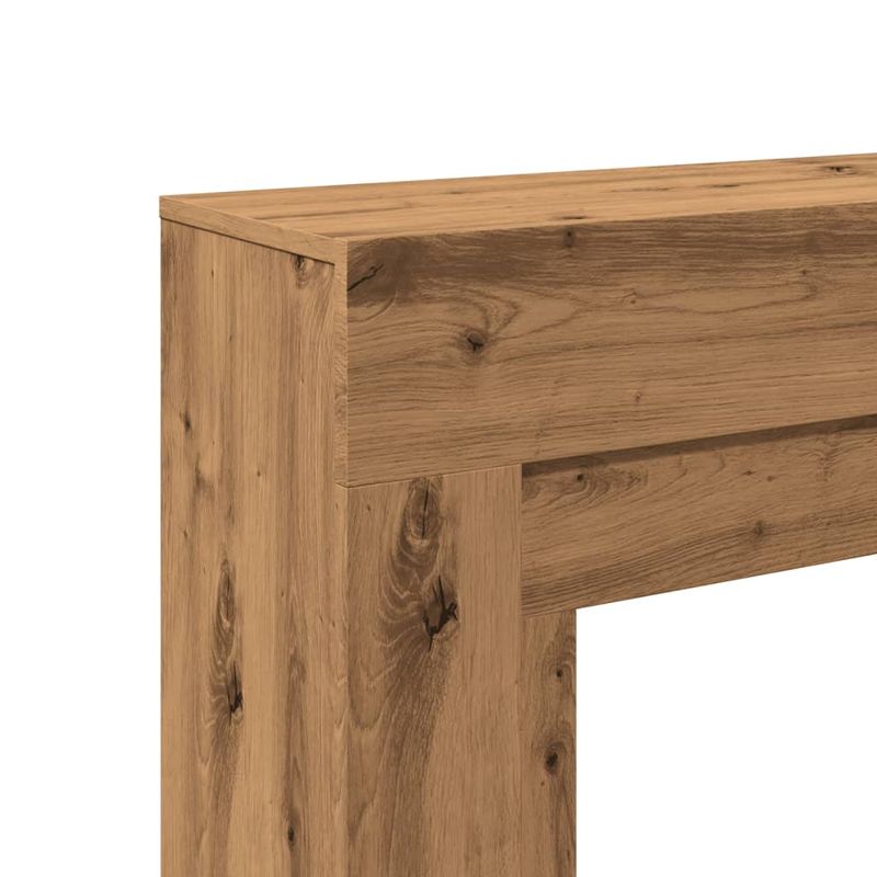 Casa si Gradina - Termice - Sobe, Seminee si accesorii - Accesorii seminee si sobe - Masca semineu, stejar artizanal, 100x30x87,5 cm, lemn prelucrat - Infinity.ro