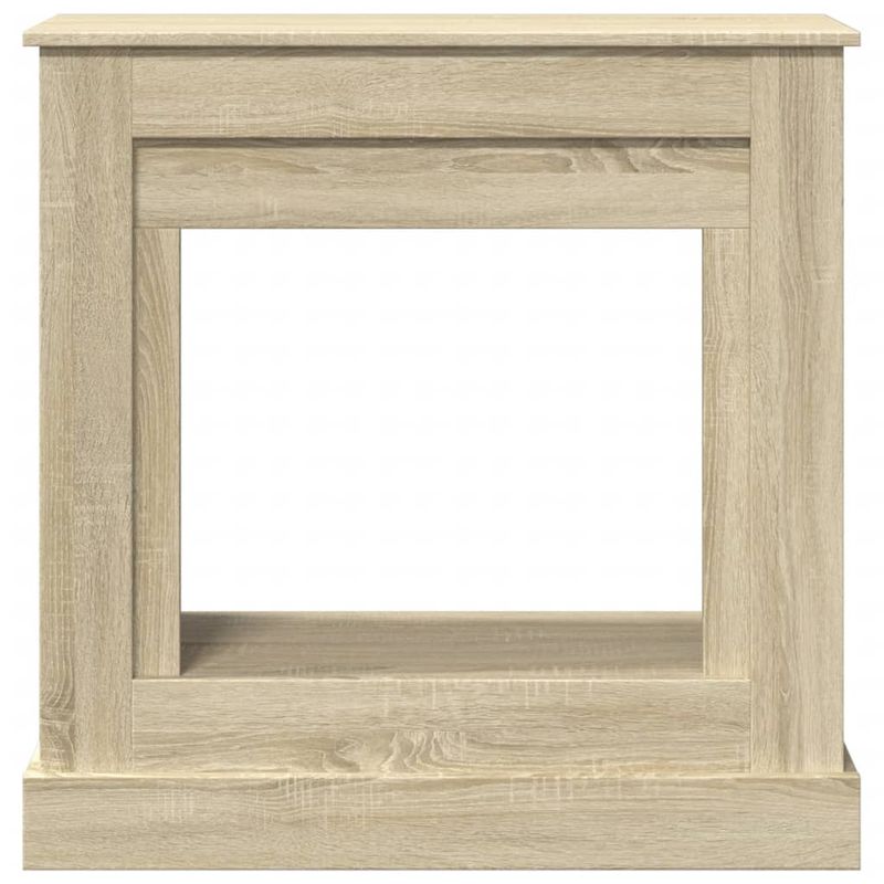 Casa si Gradina - Termice - Sobe, Seminee si accesorii - Accesorii seminee si sobe - Masca de semineu, stejar sonoma, 90x30x90 cm, lemn prelucrat - Infinity.ro