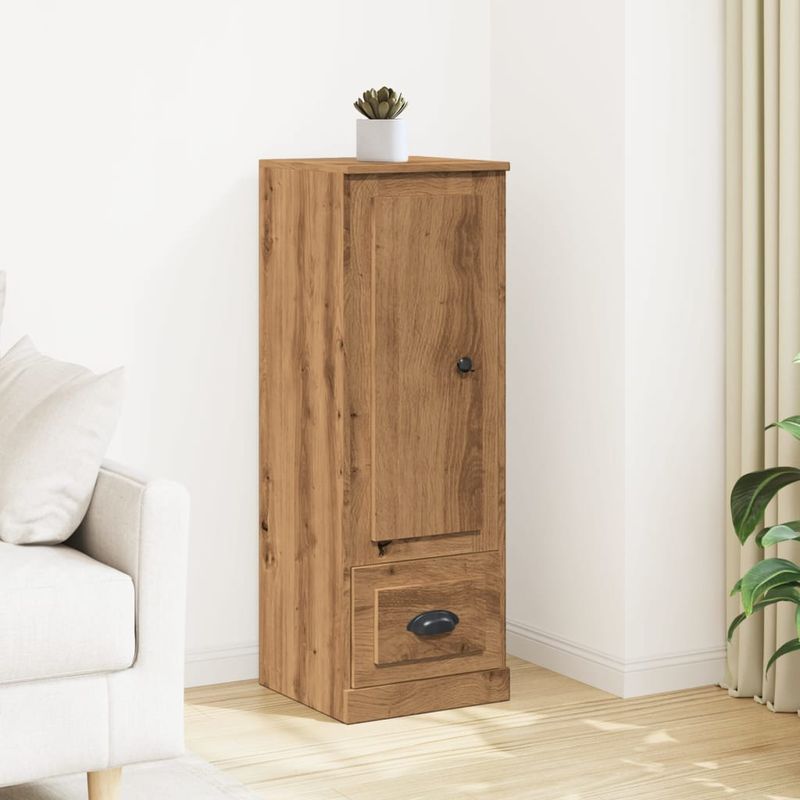 Casa si Gradina - Mobilier - Comode si corpuri - Corpuri bucatarie - Dulap inalt, artisian oak artizanal, 36x35,5x103,5 cm, lemn prelucrat - Infinity.ro