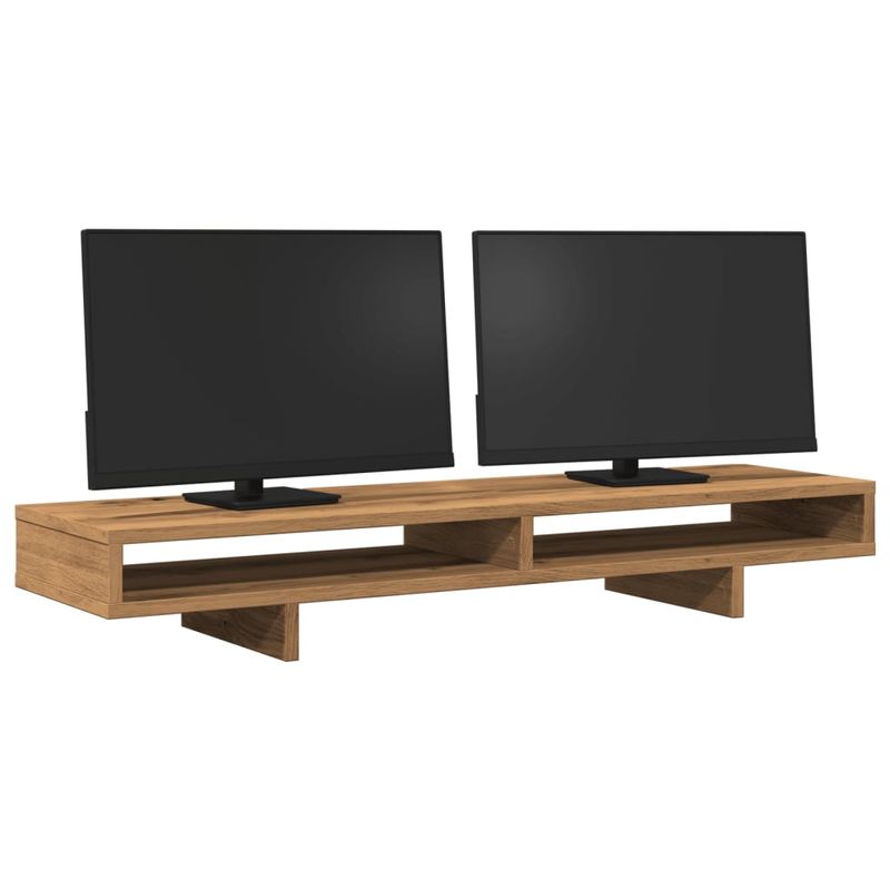 PC, gaming si accesorii - Desktop PC & monitoare - Accesorii monitoare - Suport monitor, stejar artizanal, 100x27x15 cm, lemn prelucrat - Infinity.ro