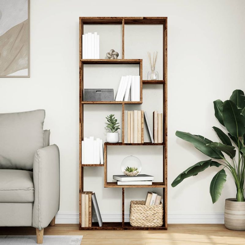 Casa si Gradina - Mobilier - Biblioteci si rafturi - Biblioteci - Biblioteca/separator camera lemn vechi 67x25x161,5 cm lemn - Infinity.ro