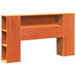 Casa si Gradina - Mobilier - Paturi si accesorii - Paturi - Pat cu biblioteca fara saltea maro 160x200 cm lemn masiv de pin - Infinity.ro