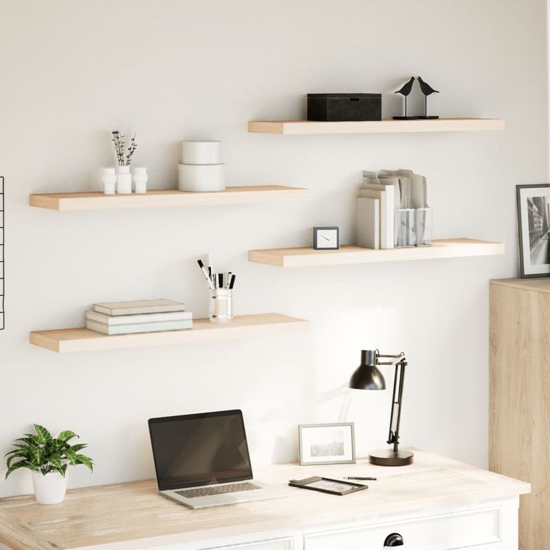 Casa si Gradina - Mobilier - Biblioteci si rafturi - Rafturi - Rafturi plutitoare, 4 buc., 90x23,5x4 cm, lemn prelucrat - Infinity.ro