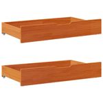 Casa si Gradina - Mobilier - Paturi si accesorii - Paturi - Cadru pat fara saltea, maro ceruit, 120x190 cm, lemn masiv pin - Infinity.ro