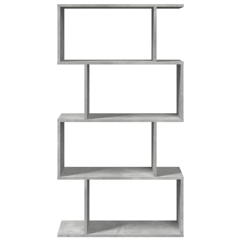 Casa si Gradina - Mobilier - Biblioteci si rafturi - Biblioteci - Biblioteca/separator 4 niveluri gri beton 70x24x129cm lemn - Infinity.ro