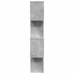 Casa si Gradina - Mobilier - Biblioteci si rafturi - Biblioteci - Biblioteca/separator 4 niveluri gri beton 70x24x129cm lemn - Infinity.ro