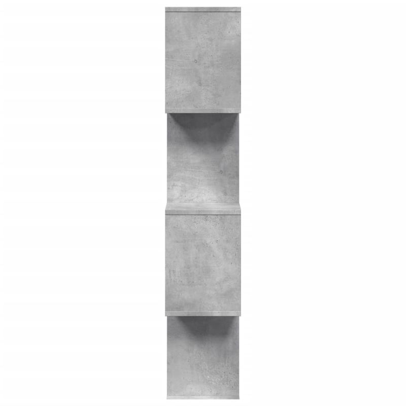 Casa si Gradina - Mobilier - Biblioteci si rafturi - Biblioteci - Biblioteca/separator 4 niveluri gri beton 70x24x129cm lemn - Infinity.ro