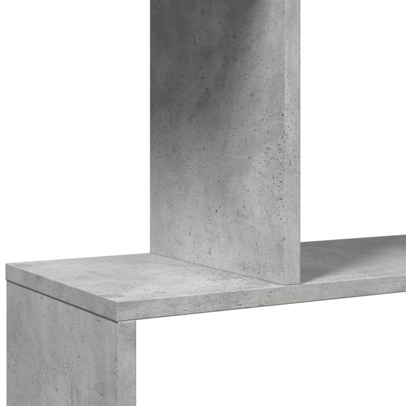 Casa si Gradina - Mobilier - Biblioteci si rafturi - Biblioteci - Biblioteca/separator 4 niveluri gri beton 70x24x129cm lemn - Infinity.ro