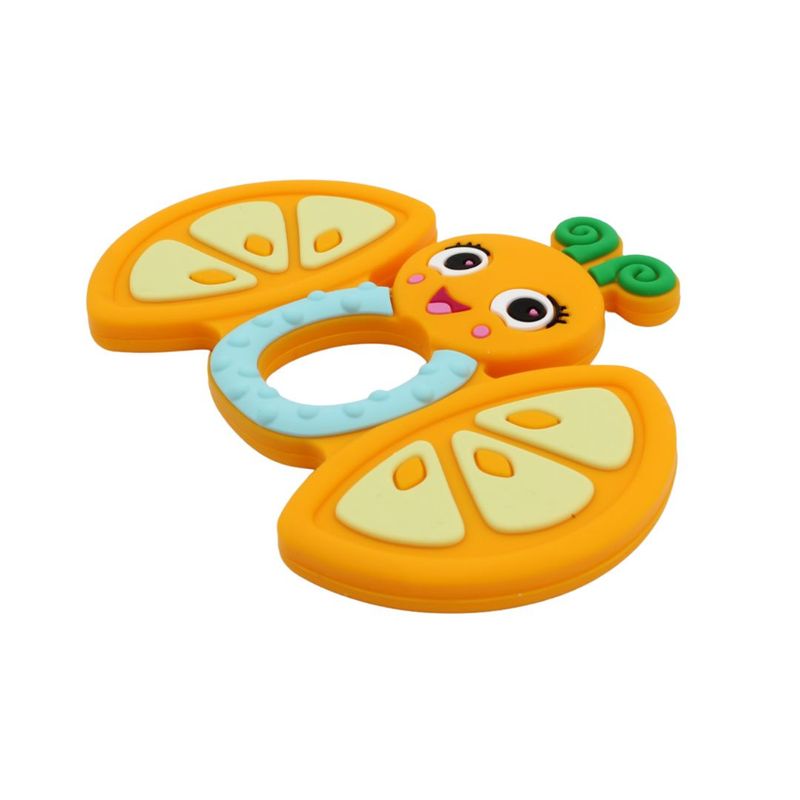Jucarii, Copii si Bebe - Jucarii si jocuri - Jucarii bebelusi - Jucarii pentru dentitie - Jucarie de dentitie Frootimals, din silicon, Orangiefly - Infinity.ro