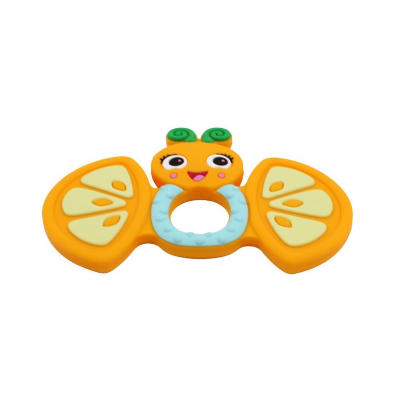 Jucarii, Copii si Bebe - Jucarii si jocuri - Jucarii bebelusi - Jucarii pentru dentitie - Jucarie de dentitie Frootimals, din silicon, Orangiefly - Infinity.ro