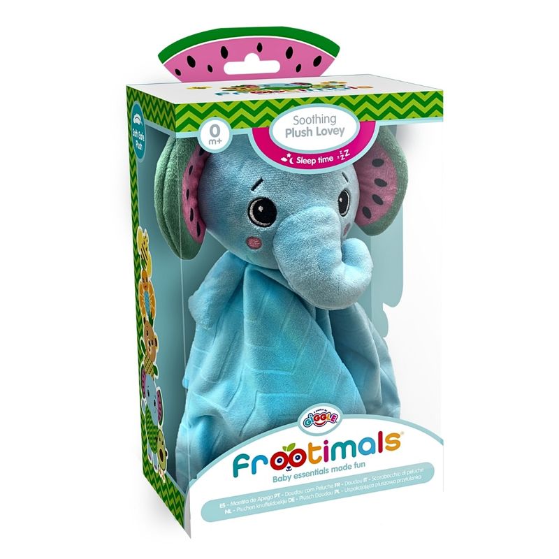 Jucarii, Copii si Bebe - Jucarii si jocuri - Jucarii bebelusi - Jucarii interactive bebelusi - Plus cu paturica Melany Melephant Frootimals - Infinity.ro