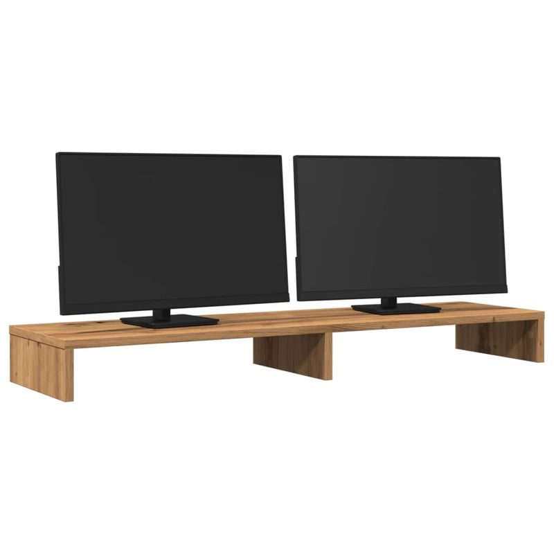 PC, gaming si accesorii - Desktop PC & monitoare - Accesorii monitoare - Suport monitor, stejar artizanal, 100x27x10 cm, lemn prelucrat - Infinity.ro