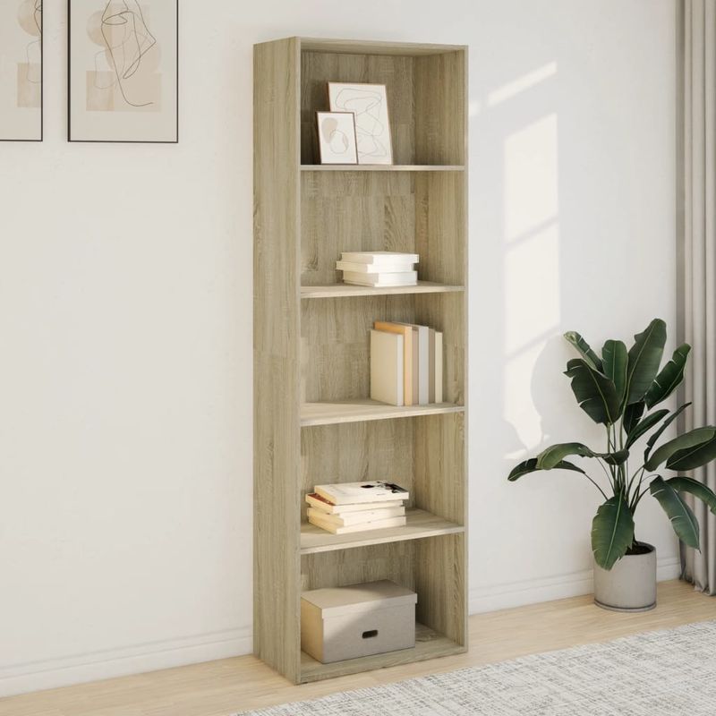 Casa si Gradina - Mobilier - Biblioteci si rafturi - Biblioteci - Biblioteca, stejar sonoma, 60x30x189 cm, lemn prelucrat - Infinity.ro