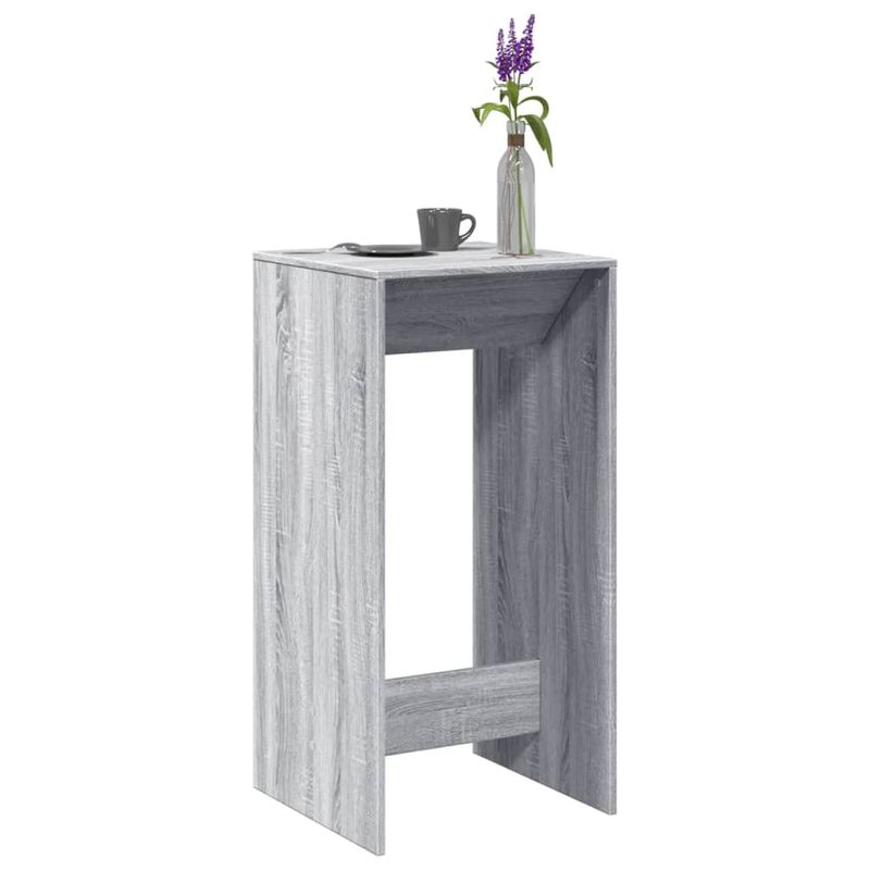 Casa si Gradina - Mobilier - Mese si birouri - Mese bucatarie si dining - Masa bar, gri sonoma, 51x50x103,5 cm, lemn prelucrat - Infinity.ro