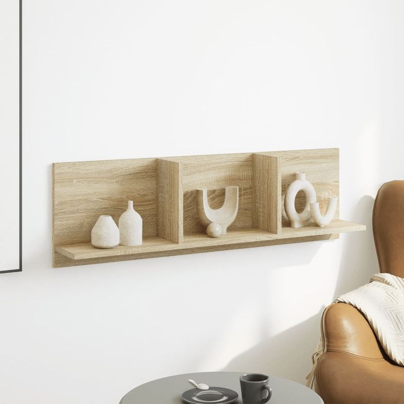 Casa si Gradina - Mobilier - Biblioteci si rafturi - Rafturi - Dulap de perete, stejar sonoma, 100x16,5x30 cm, lemn prelucrat - Infinity.ro