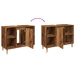Casa si Gradina - Mobilier - Mobilier baie - Corpuri baie - Dulap pentru baie, lemn vechi, 80x33x60 cm, lemn prelucrat - Infinity.ro