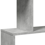 Casa si Gradina - Mobilier - Biblioteci si rafturi - Biblioteci - Biblioteca/separator 5 niveluri gri beton 70x24x161 cm lemn - Infinity.ro