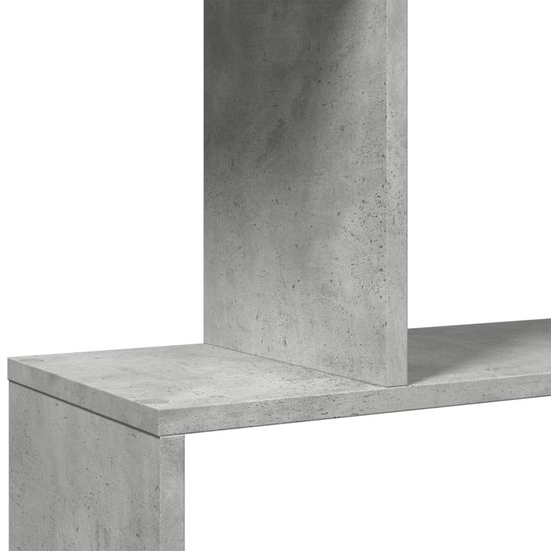 Casa si Gradina - Mobilier - Biblioteci si rafturi - Biblioteci - Biblioteca/separator 5 niveluri gri beton 70x24x161 cm lemn - Infinity.ro