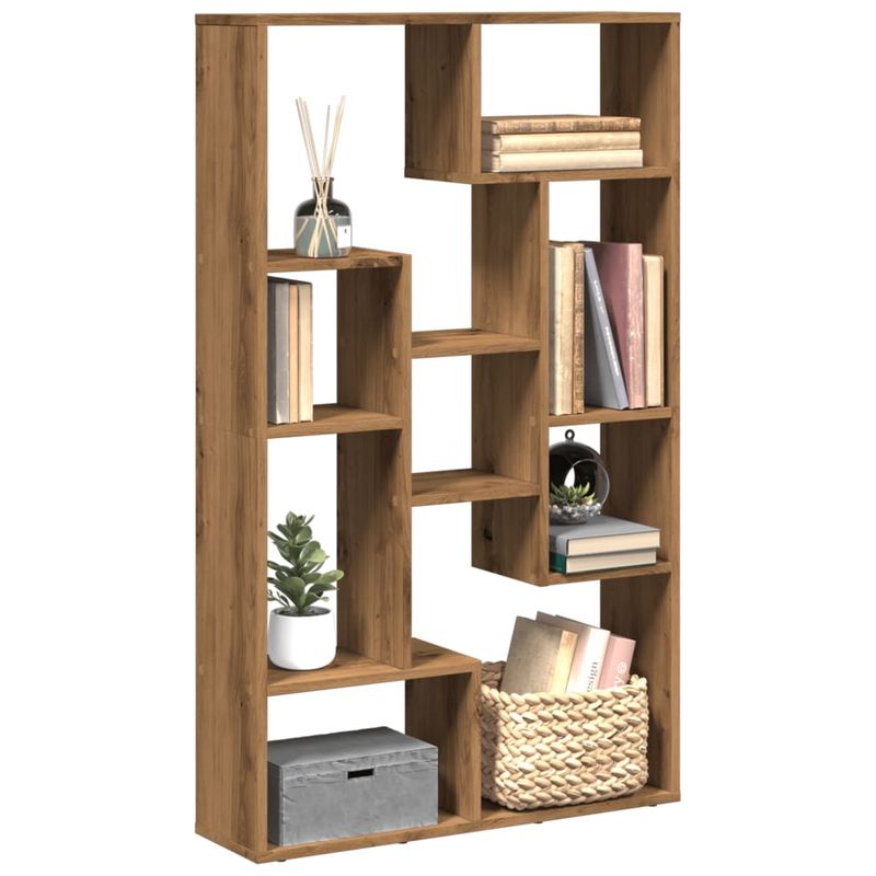 Casa si Gradina - Mobilier - Biblioteci si rafturi - Biblioteci - Biblioteca, stejar artizanal, 72x20x120 cm, lemn prelucrat - Infinity.ro