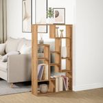 Casa si Gradina - Mobilier - Biblioteci si rafturi - Biblioteci - Biblioteca, stejar artizanal, 72x20x120 cm, lemn prelucrat - Infinity.ro