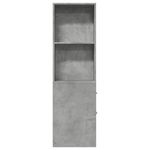 Casa si Gradina - Mobilier - Dulapuri si sifoniere - Dulapuri - Dulap de baie ingust cu roti, gri beton, lemn prelucrat - Infinity.ro