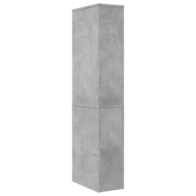 Casa si Gradina - Mobilier - Dulapuri si sifoniere - Dulapuri - Dulap de baie ingust cu roti, gri beton, lemn prelucrat - Infinity.ro