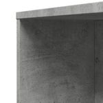 Casa si Gradina - Mobilier - Dulapuri si sifoniere - Dulapuri - Dulap de baie ingust cu roti, gri beton, lemn prelucrat - Infinity.ro