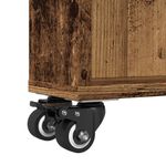 Casa si Gradina - Mobilier - Biblioteci si rafturi - Biblioteci - Carucior depozitare ingust lemn vechi 48x13x68cm lemn prelucrat - Infinity.ro
