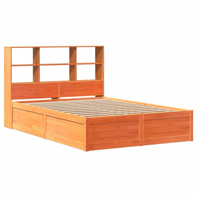Casa si Gradina - Mobilier - Paturi si accesorii - Paturi - Cadru de pat fara saltea, maro ceruit 150x200 cm lemn masiv pin - Infinity.ro
