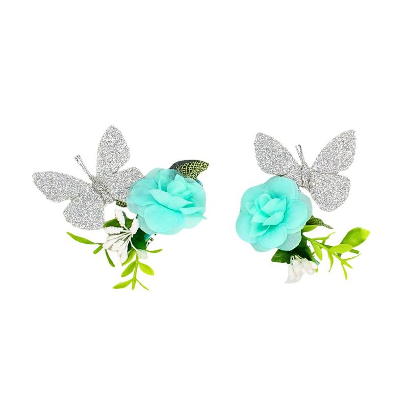 Fashion, accesorii si bijuterii - Copii - Accesorii copii - Accesorii pentru par copii - Set 2 clame Zooky fluturasi sclipiciosi - Infinity.ro