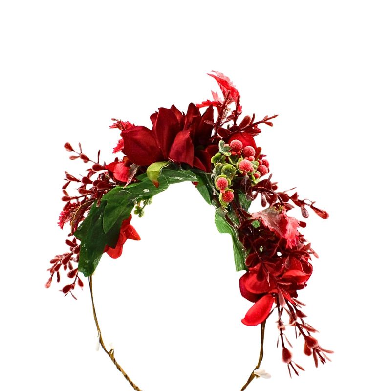 Fashion, accesorii si bijuterii - Copii - Accesorii copii - Accesorii pentru par copii - Coronita pentru par reglabila model trandafiri rosii - Infinity.ro