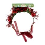 Fashion, accesorii si bijuterii - Copii - Accesorii copii - Accesorii pentru par copii - Coronita pentru par reglabila model trandafiri rosii - Infinity.ro