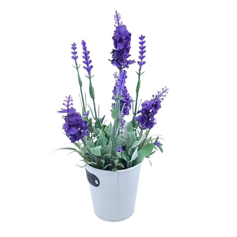 Casa si Gradina - Decoratiuni - Obiecte decorative - Plante artificiale - Lavanda artificiala in ghiveci, 28x9 cm, mov - Infinity.ro