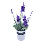 Casa si Gradina - Decoratiuni - Obiecte decorative - Plante artificiale - Lavanda artificiala in ghiveci, 28x9 cm, mov - Infinity.ro
