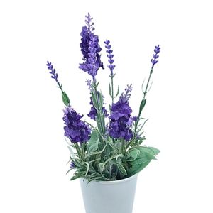 Lavanda artificiala in ghiveci, 28x9 cm, mov