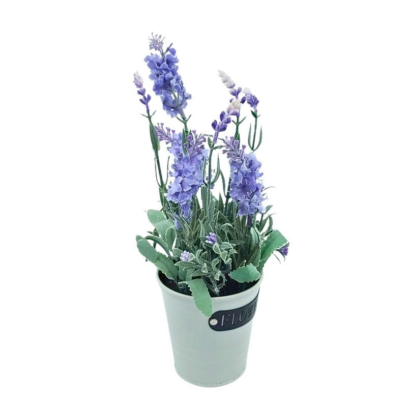 Casa si Gradina - Decoratiuni - Obiecte decorative - Plante artificiale - Lavanda artificiala in ghiveci, 28x9 cm, violet - Infinity.ro