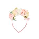 Fashion, accesorii si bijuterii - Copii - Accesorii copii - Accesorii pentru par copii - Coronita par culoarea roz cu trandafiri - Infinity.ro