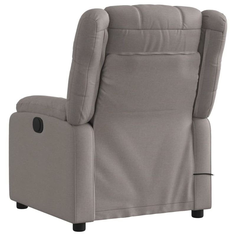 Ingrijire personala si Cosmetice - Sanatate si wellness - Articole wellness - Fotolii de masaj - Fotoliu de masaj rabatabil, gri taupe, material textil - Infinity.ro