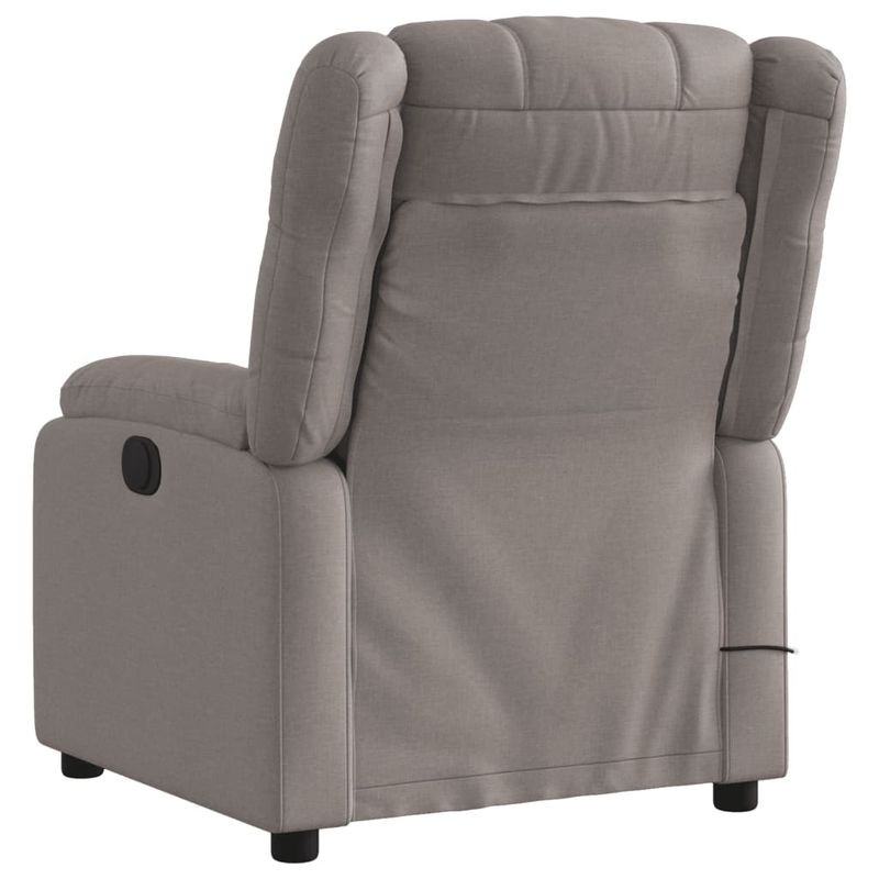 Ingrijire personala si Cosmetice - Sanatate si wellness - Articole wellness - Fotolii de masaj - Fotoliu electric de masaj rabatabil, gri taupe, textil - Infinity.ro