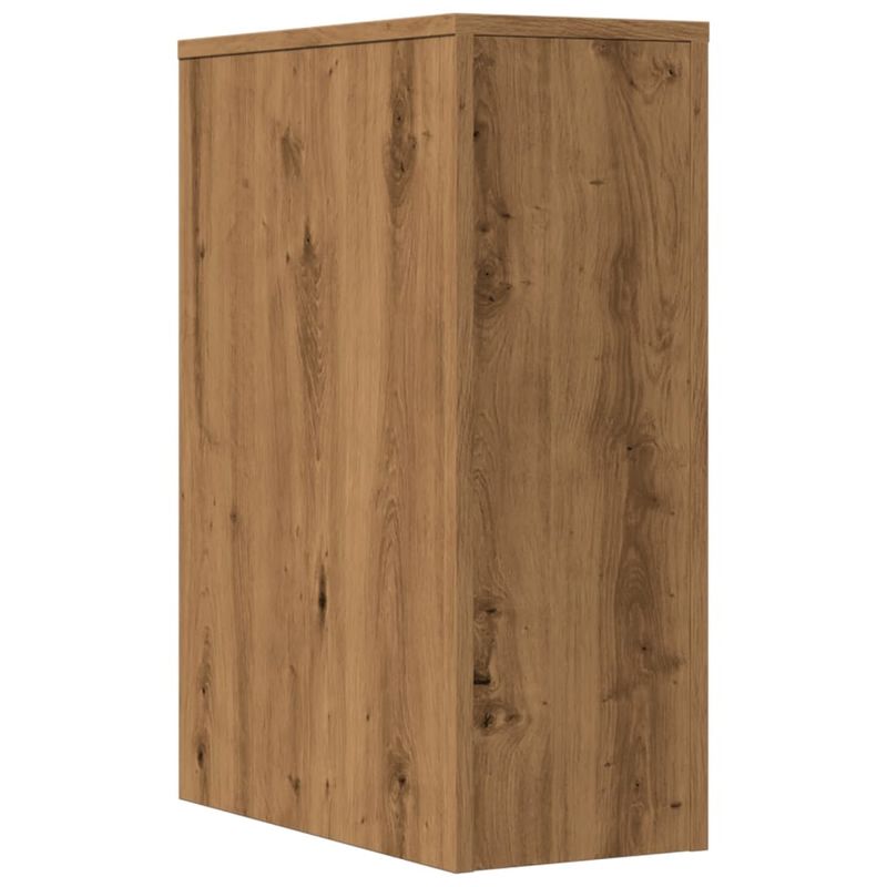 Casa si Gradina - Mobilier - Dulapuri si sifoniere - Dulapuri - Dulap de baie ingust cu roti, stejar artizanal, lemn prelucrat - Infinity.ro