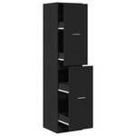 Casa si Gradina - Mobilier - Dulapuri si sifoniere - Dulapuri - Dulap de farmacie, negru, 40x41x174,5 cm, lemn prelucrat - Infinity.ro