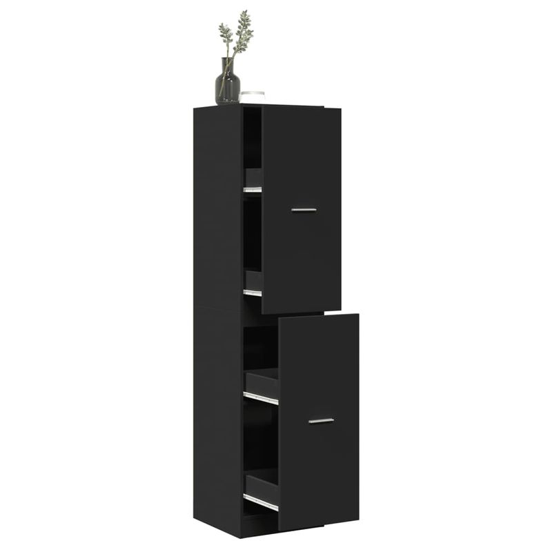 Casa si Gradina - Mobilier - Dulapuri si sifoniere - Dulapuri - Dulap de farmacie, negru, 40x41x174,5 cm, lemn prelucrat - Infinity.ro