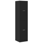 Casa si Gradina - Mobilier - Dulapuri si sifoniere - Dulapuri - Dulap de farmacie, negru, 40x41x174,5 cm, lemn prelucrat - Infinity.ro