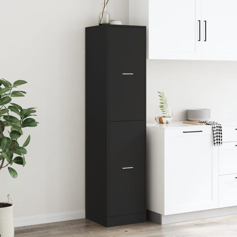 Casa si Gradina - Mobilier - Dulapuri si sifoniere - Dulapuri - Dulap de farmacie, negru, 40x41x174,5 cm, lemn prelucrat - Infinity.ro