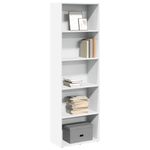 Casa si Gradina - Mobilier - Biblioteci si rafturi - Biblioteci - Biblioteca, alb, 60x30x189 cm, lemn prelucrat - Infinity.ro