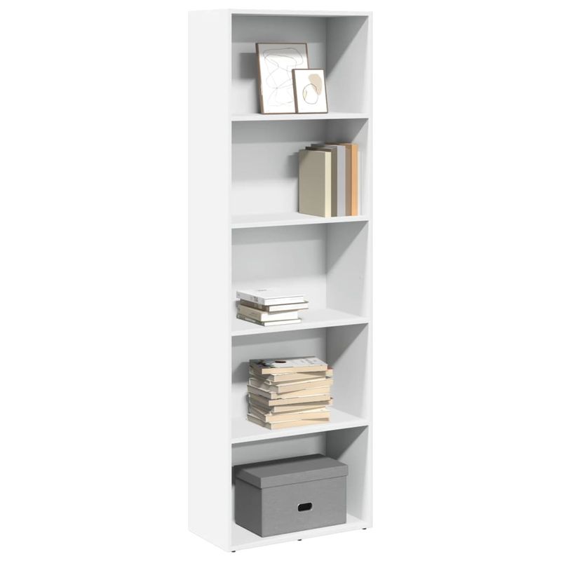 Casa si Gradina - Mobilier - Biblioteci si rafturi - Biblioteci - Biblioteca, alb, 60x30x189 cm, lemn prelucrat - Infinity.ro